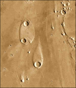 火星の洪水地形
